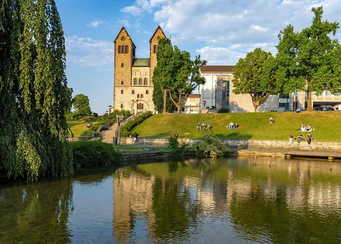 公寓 Charmante Am Paderquellgebiet In